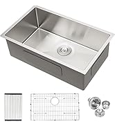 33 White Granite Composite Kitchen Sink - Donsdey 33 Inch
